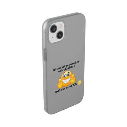 "lch war seit gestern nicht mehr glücklich" High Quality Phone Case