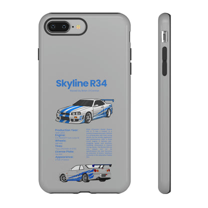 "Skyline R34" Premium Quality Phone Case