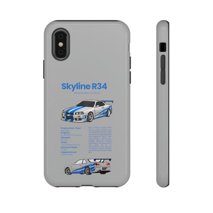 "Skyline R34" Premium Quality Phone Case