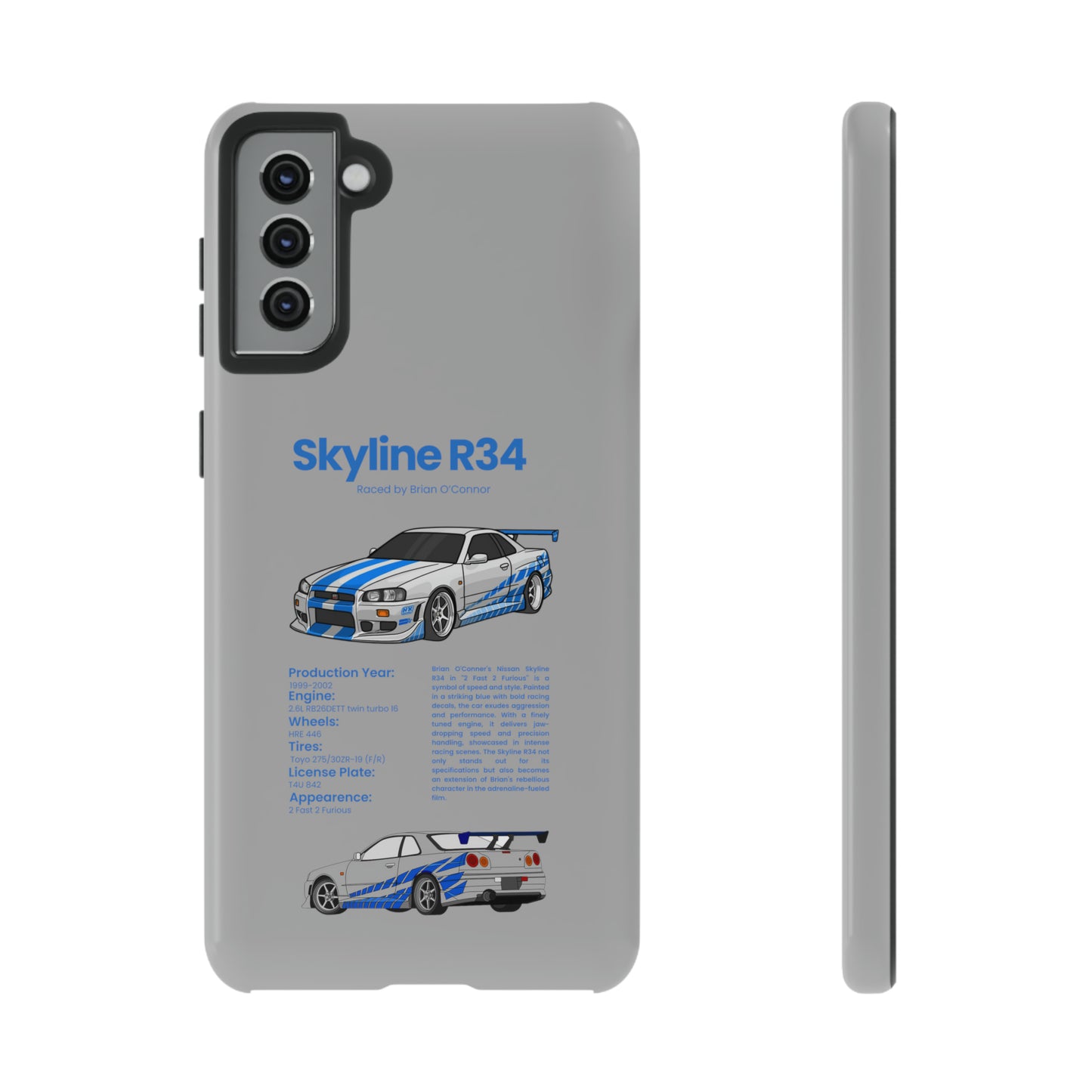 "Skyline R34" Premium Quality Phone Case