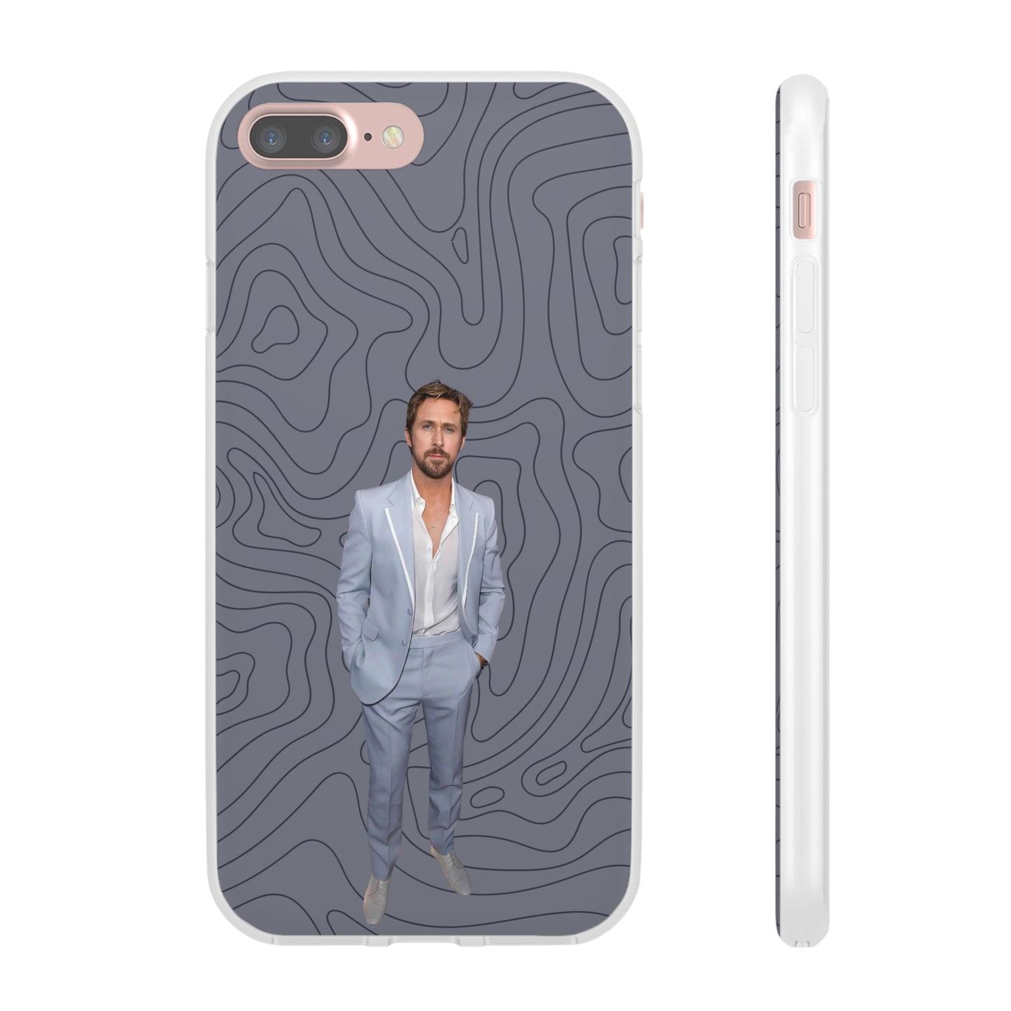 "Ryan Gosling blue" High Quality Phone Case