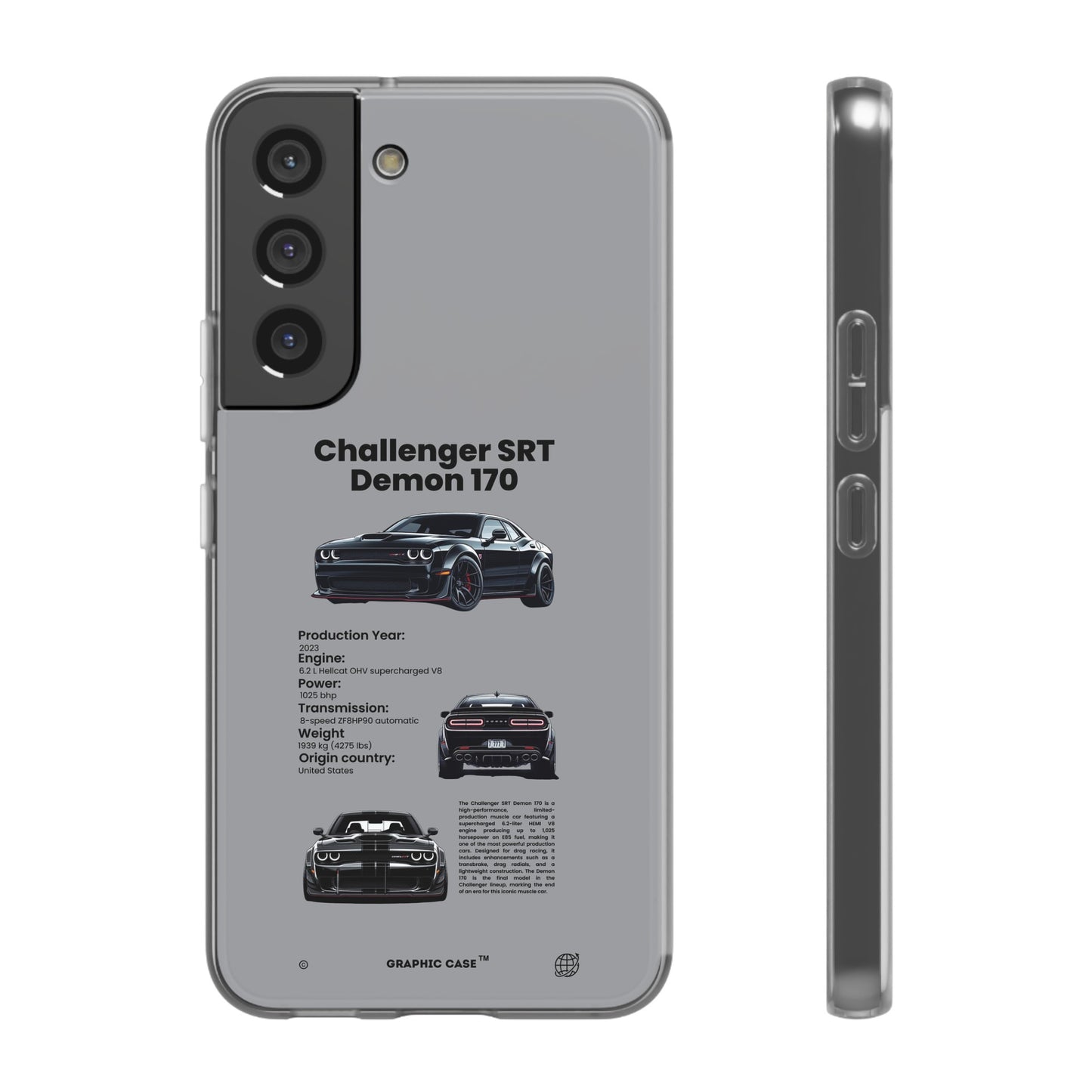 "Challenger SRT Demon 170" High Quality Phone Case