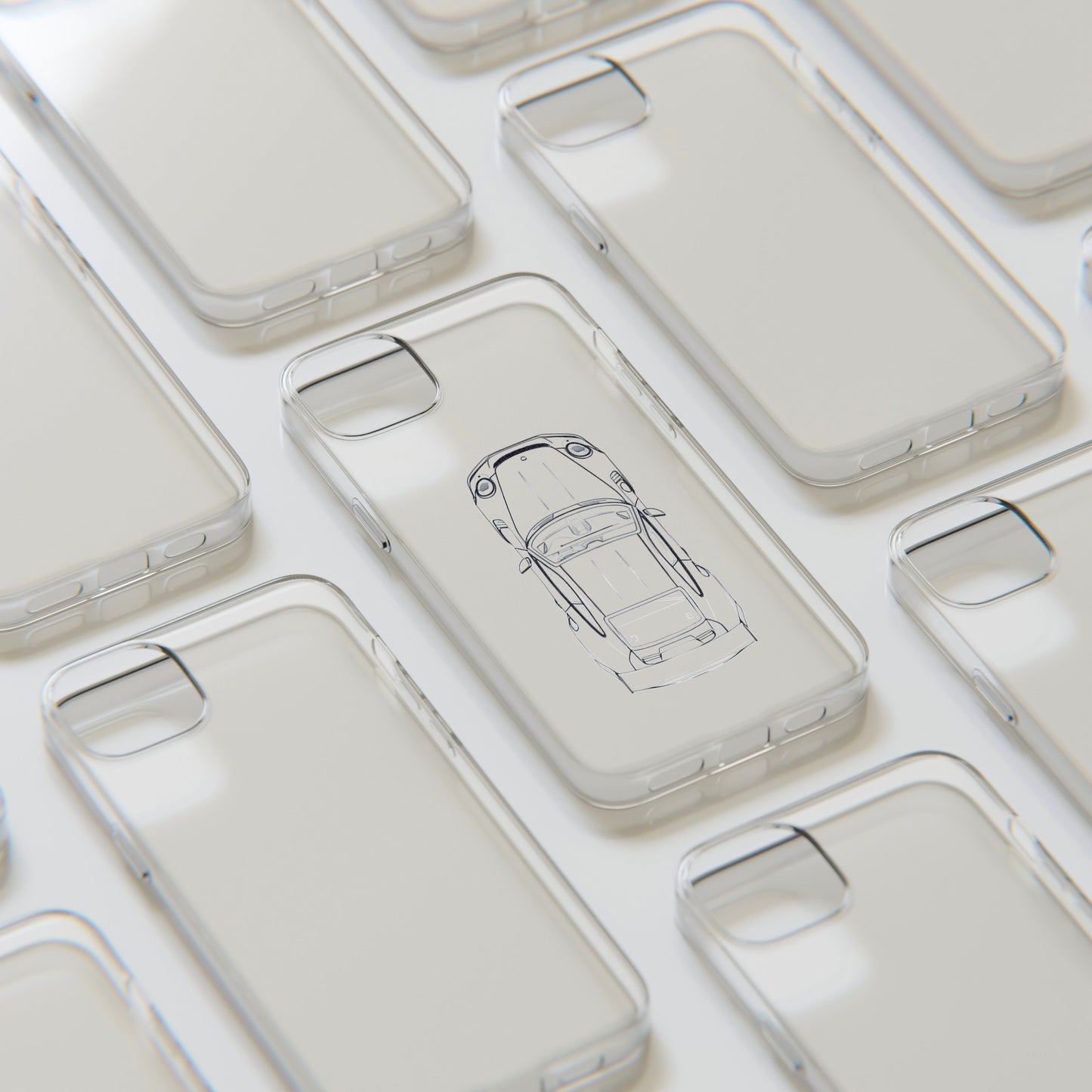 "Car Blueprint" High Quality Phone Case