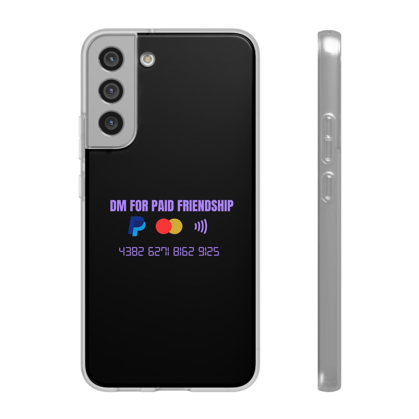 "DM for paid friendship" High Quality Phone Case