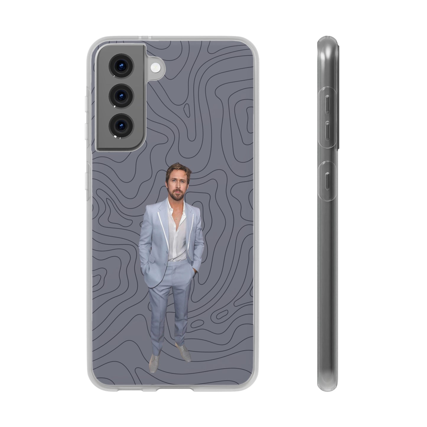 "Ryan Gosling blue" High Quality Phone Case