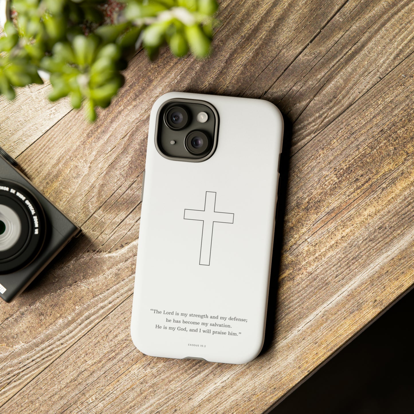 "Exodus 15:2" Premium Quality Phone Case