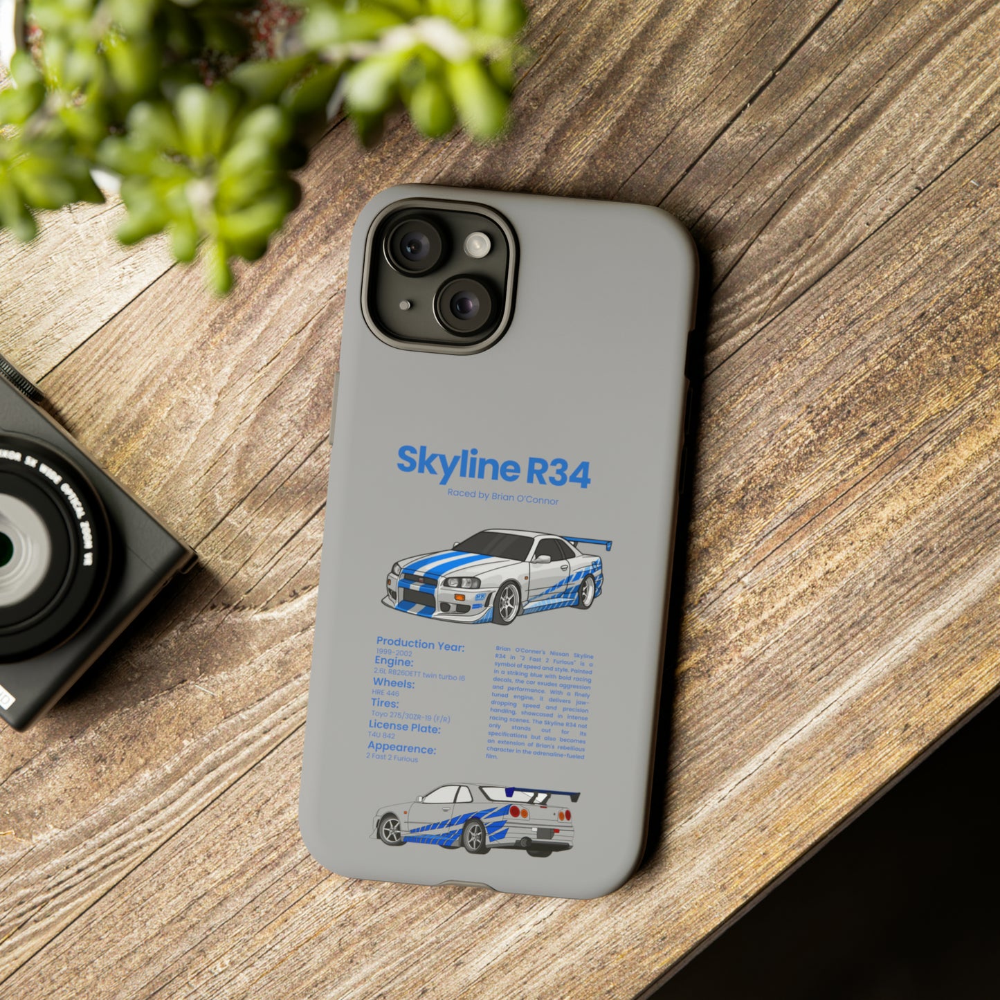 "Skyline R34" Premium Quality Phone Case