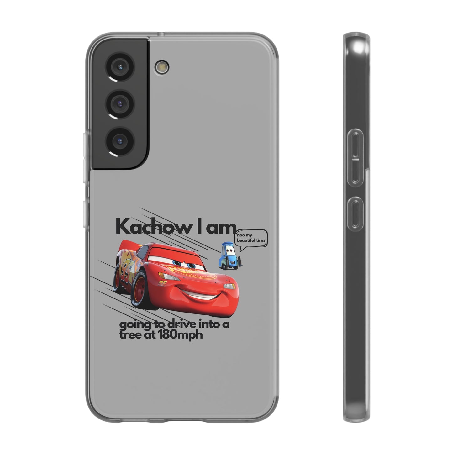 "Kachow into a tree" High Quality Phone Case