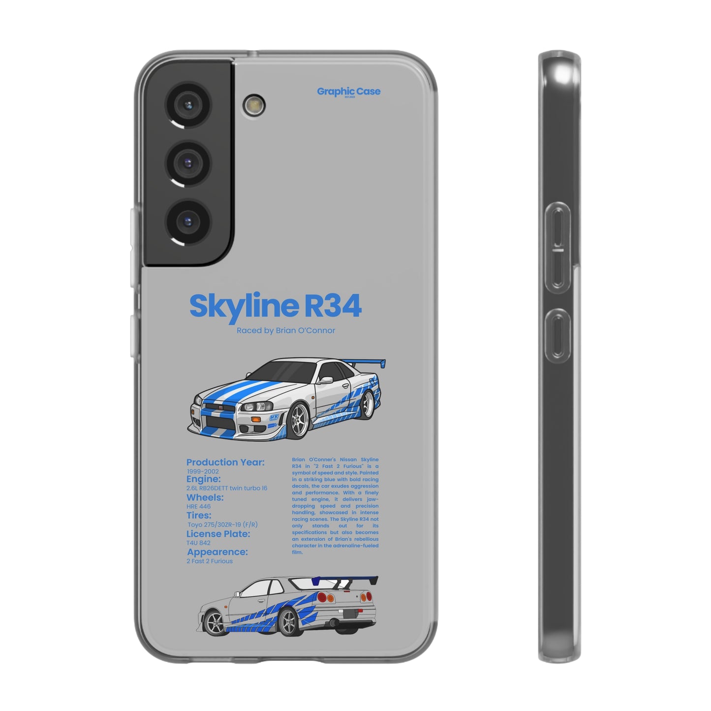 "Skyline R34" High Quality Phone Cases