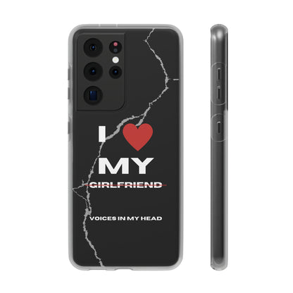 "I love my voices in my head" High Quality Phone Case