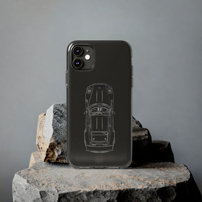 "Car Blueprint" High Quality Phone Case