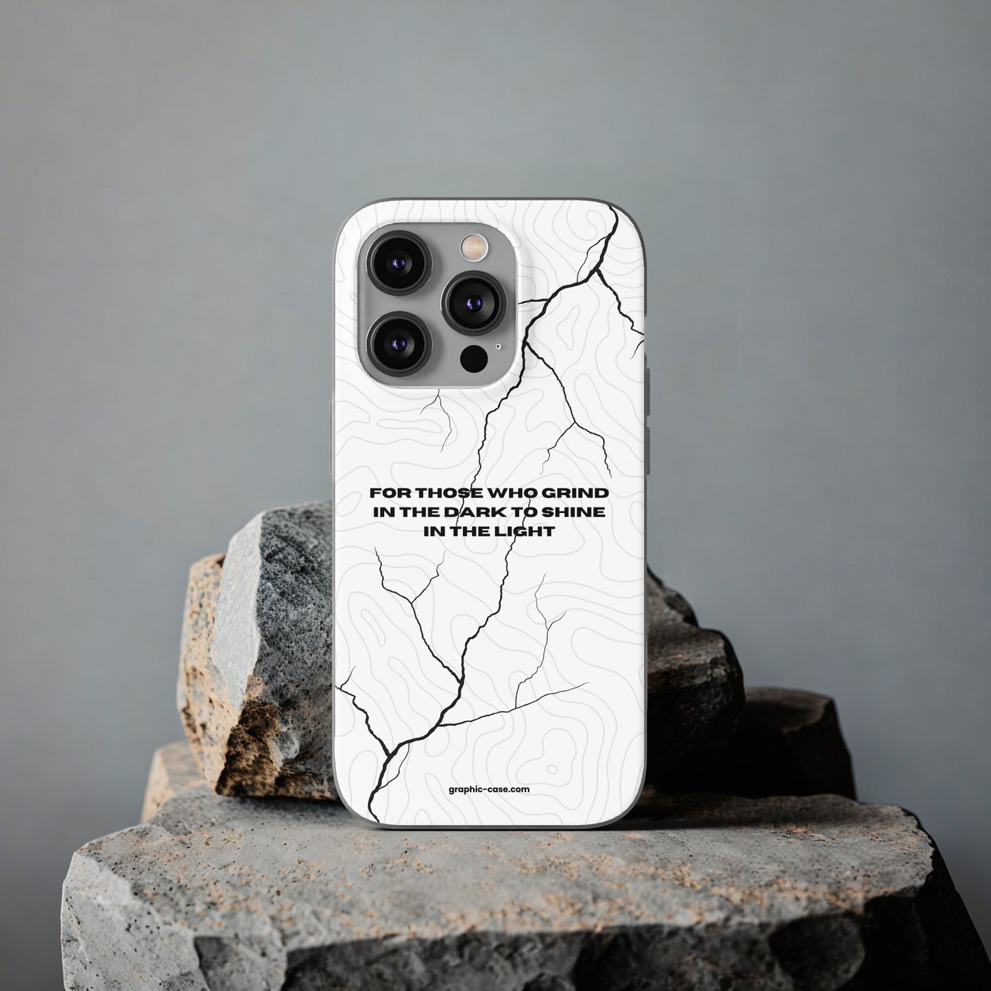 "For those who grind in the dark to shine in the light" High Quality Phone Cases