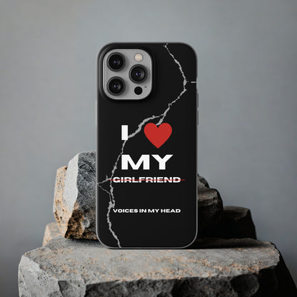 "I love my voices in my head" High Quality Phone Case