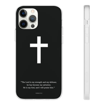 "Exodus 15:2 black edition" High Quality Phone Case