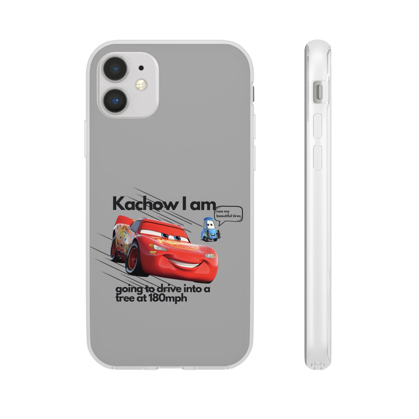 "Kachow into a tree" High Quality Phone Case