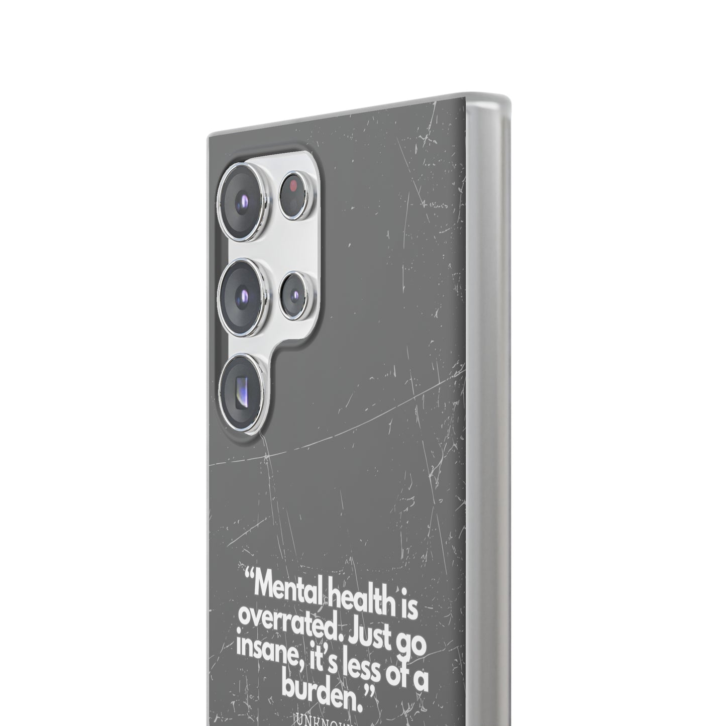 "Mental health is overrated" High Quality Phone Case