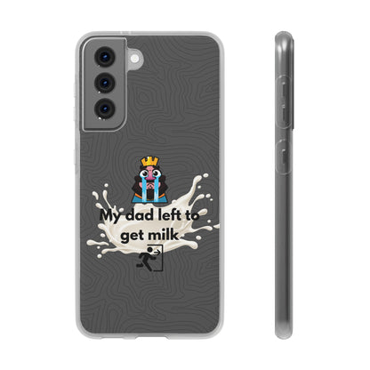 "My dad left to get milk" High Quality Phone Case