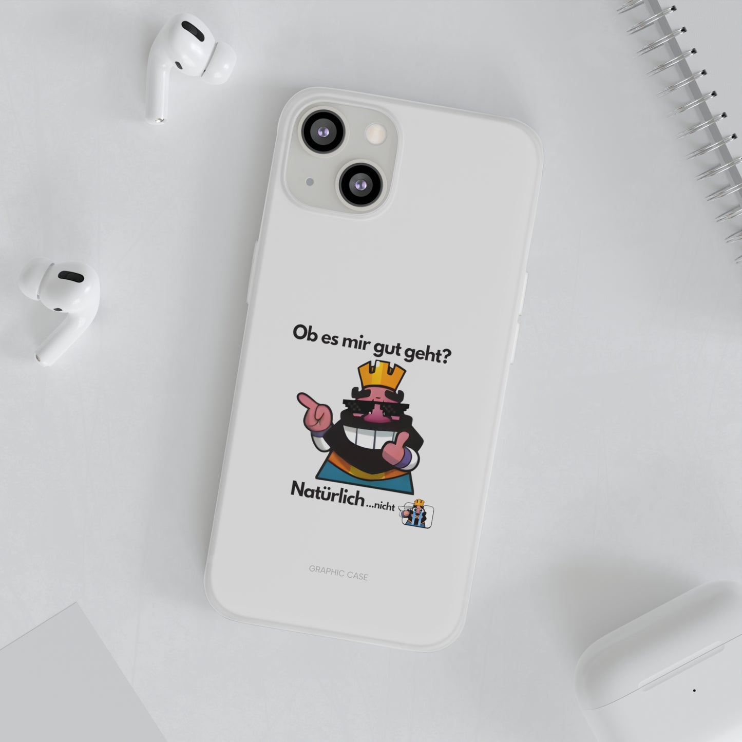 "Ob es mir gut geht? Natürlich... nicht" High Quality Phone Case