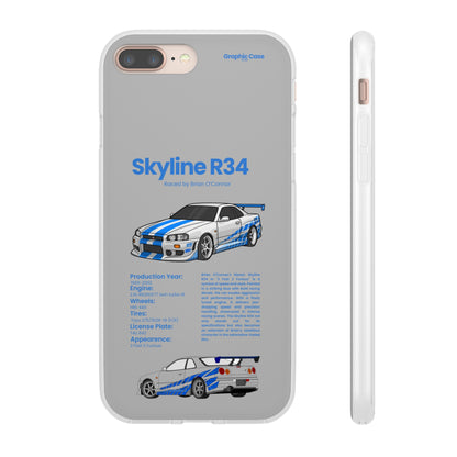 "Skyline R34" High Quality Phone Cases