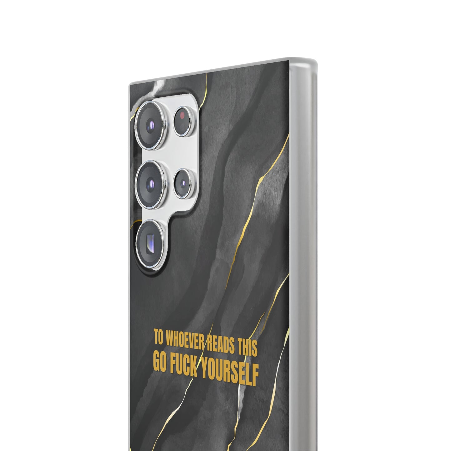 "to whoever reads this, go fuck yourself" High Quality Phone Case