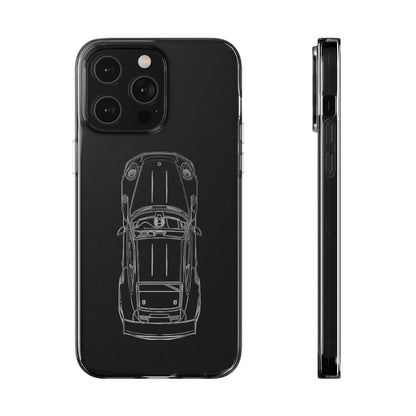 "Car Blueprint" High Quality Phone Case