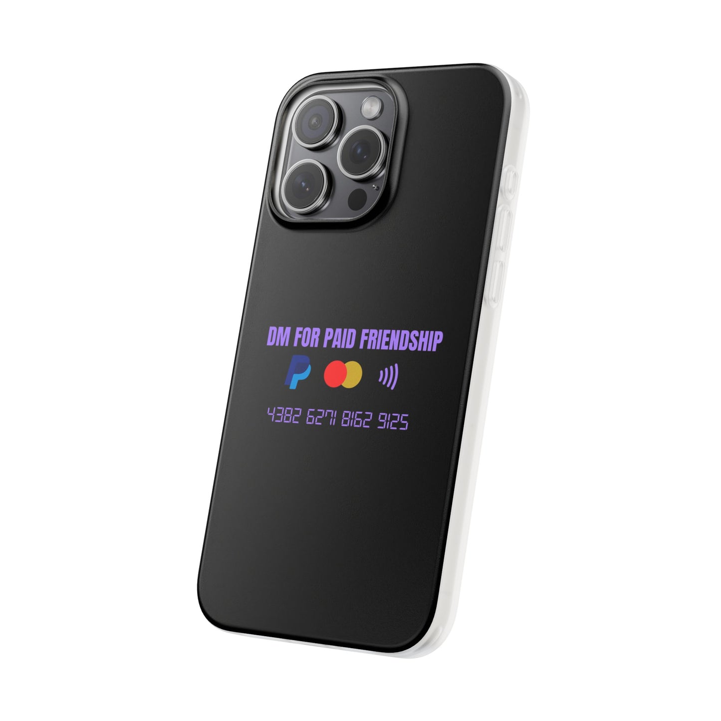 "DM for paid friendship" High Quality Phone Case