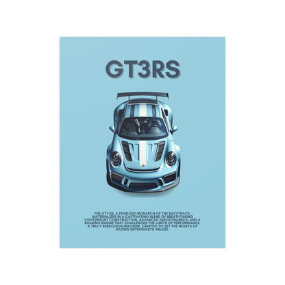 "GT3 RS" Satin Poster (210gsm)