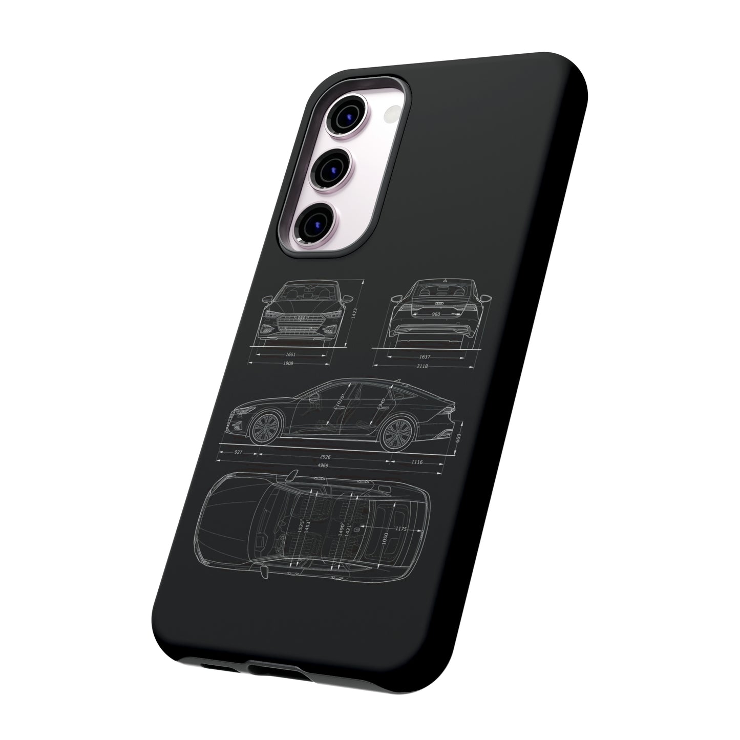 "Car Blueprint RS7" Premium Quality Phone Case