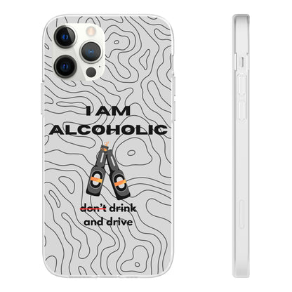 "I am alcoholic" High Quality Phone Case