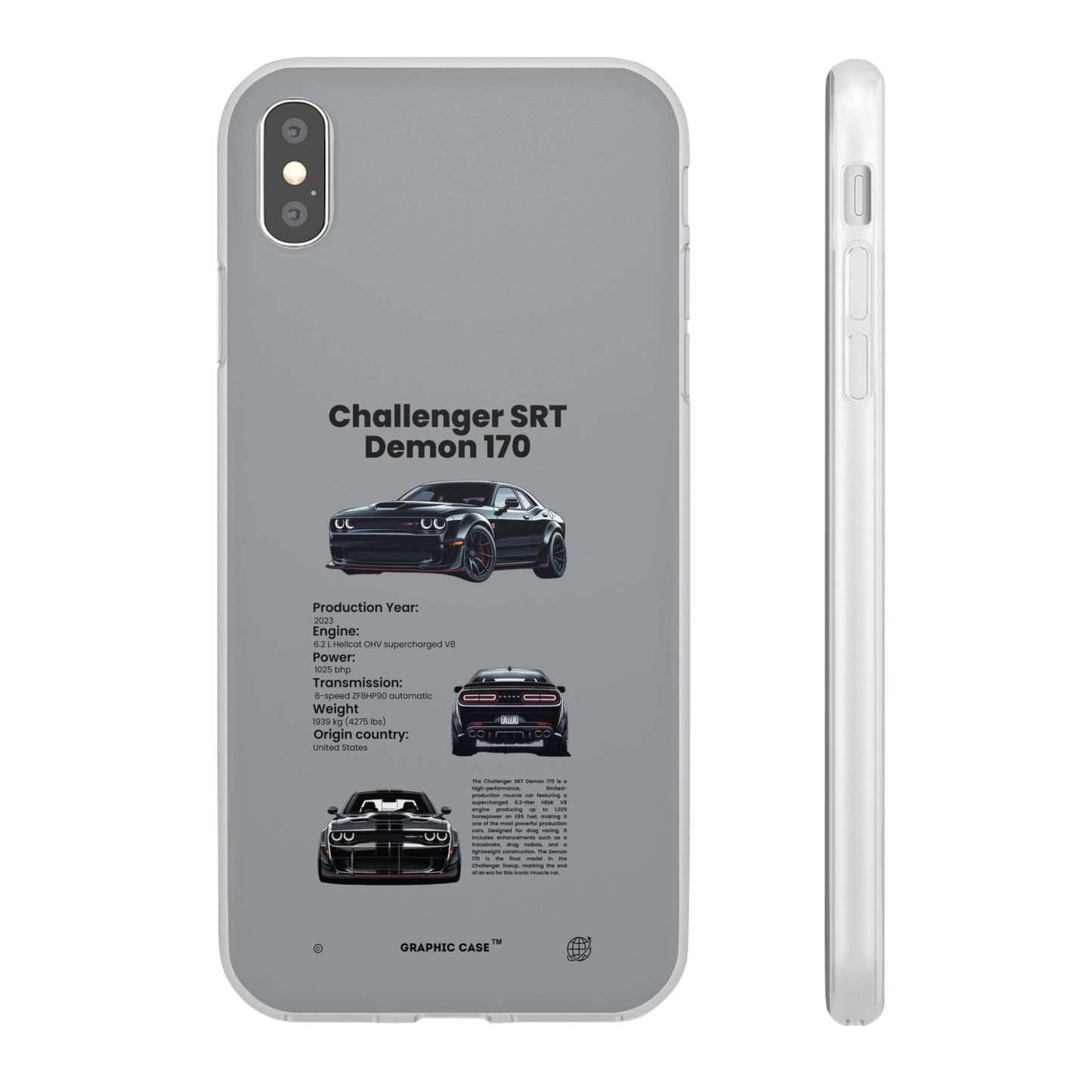 "Challenger SRT Demon 170" High Quality Phone Case