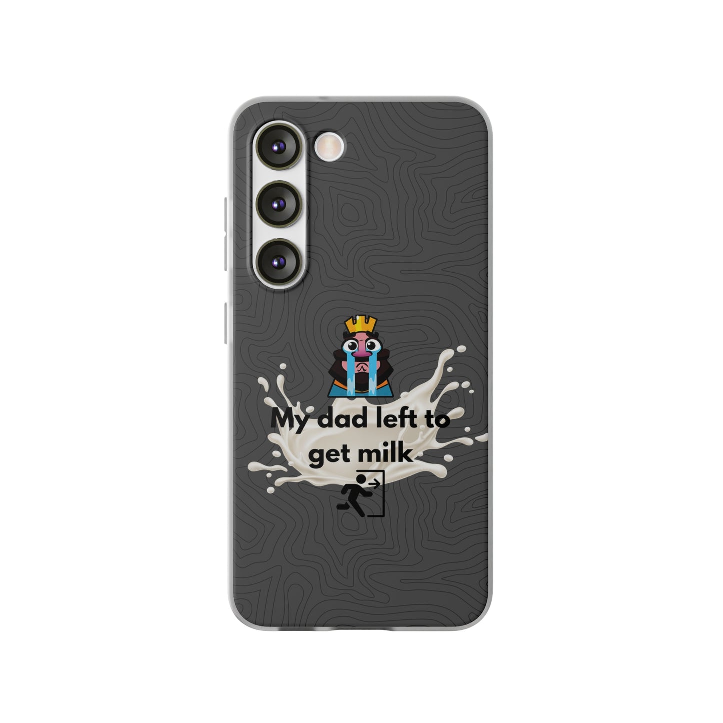 "My dad left to get milk" High Quality Phone Case