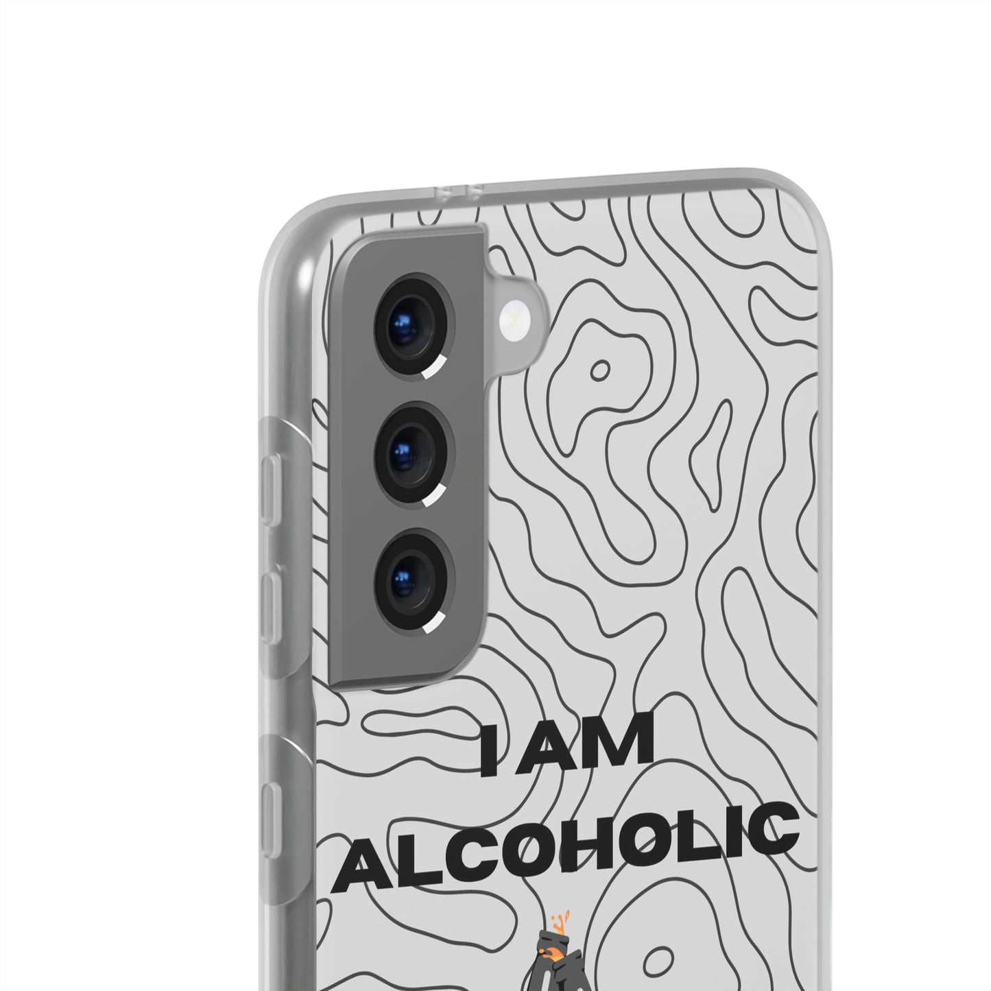 "I am alcoholic" High Quality Phone Case