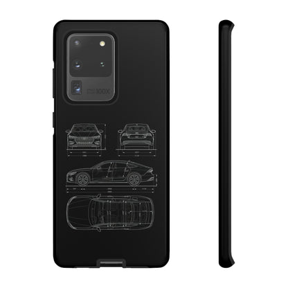 "Car Blueprint RS7" Premium Quality Phone Case