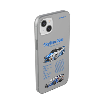 "Skyline R34" High Quality Phone Cases