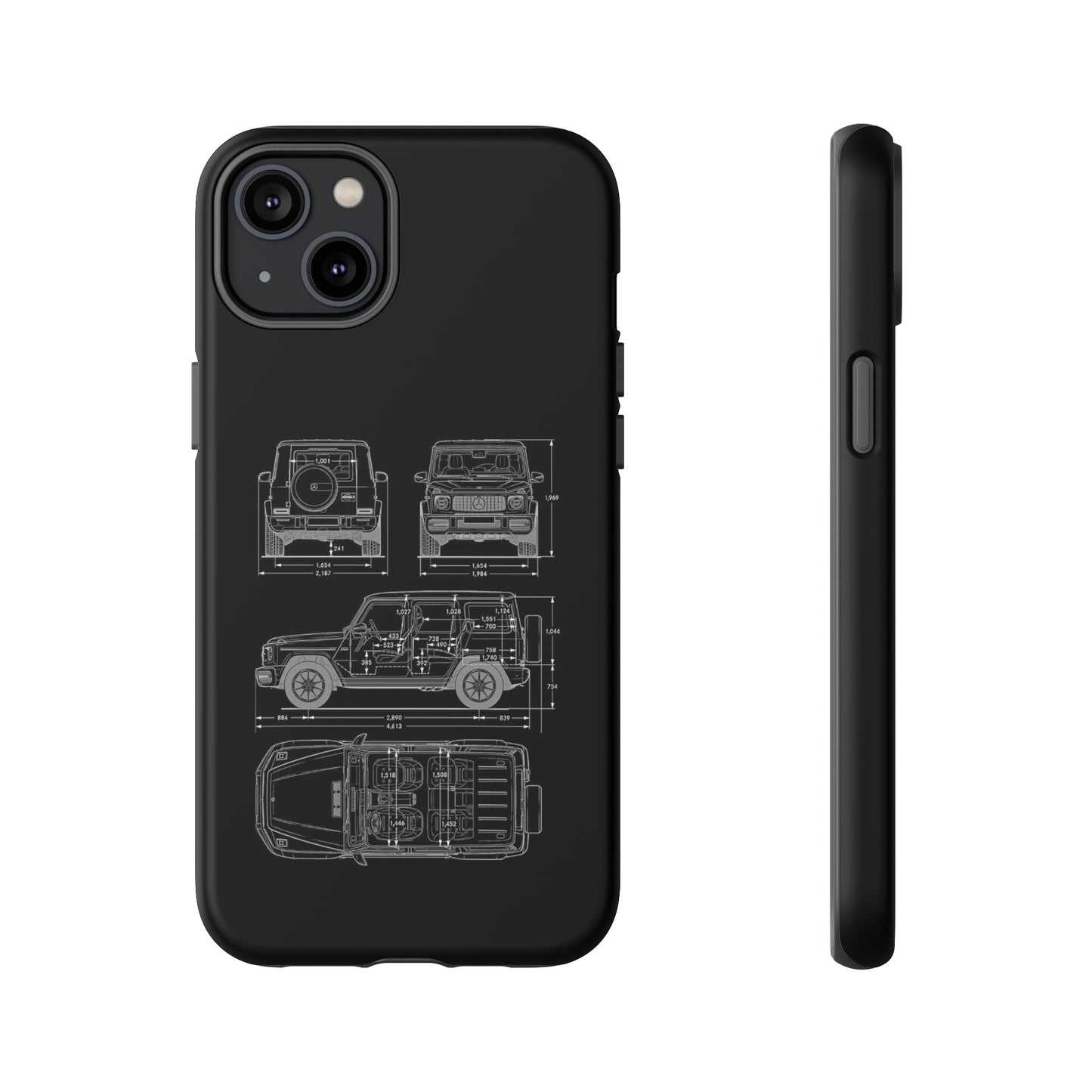 "Wagon Blueprint" Premium Quality Phone Case