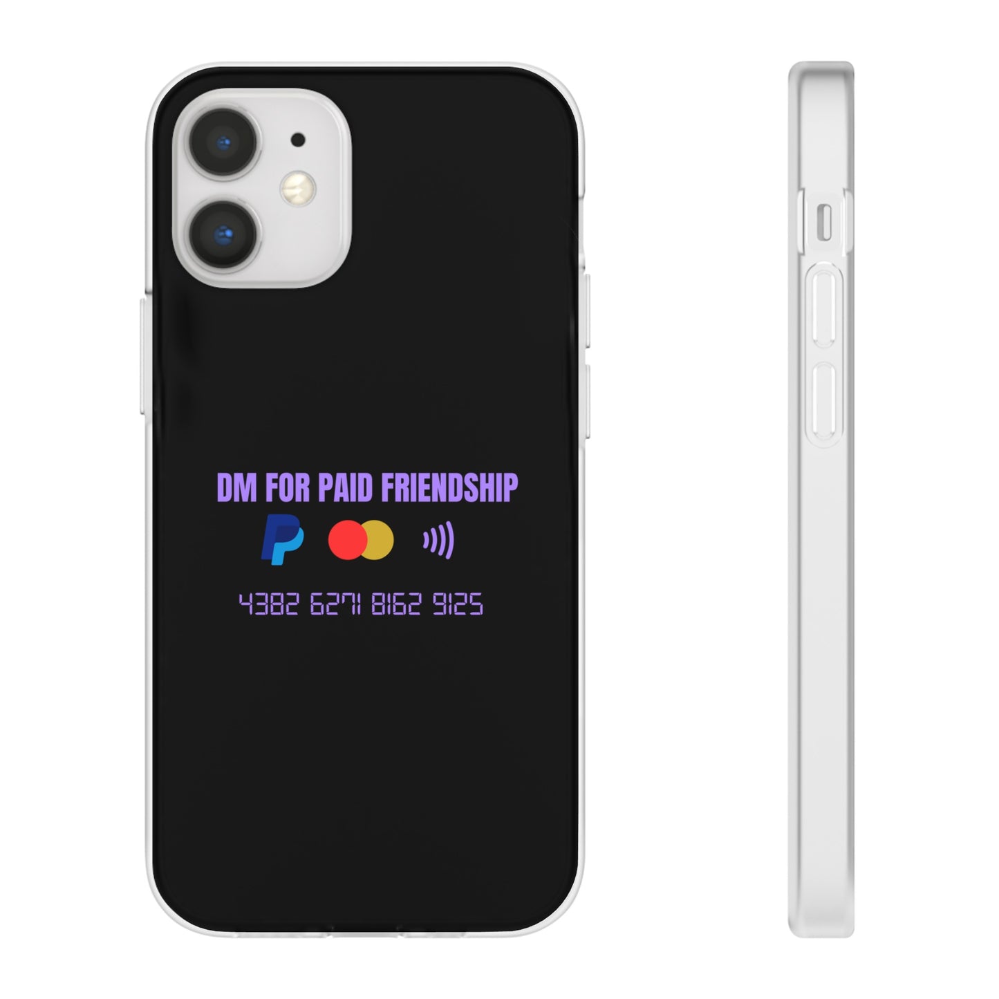 "DM for paid friendship" High Quality Phone Case