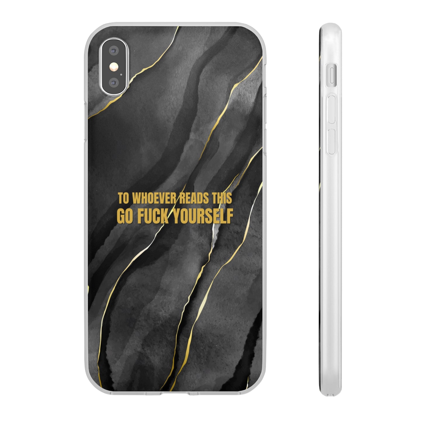 "to whoever reads this, go fuck yourself" High Quality Phone Case