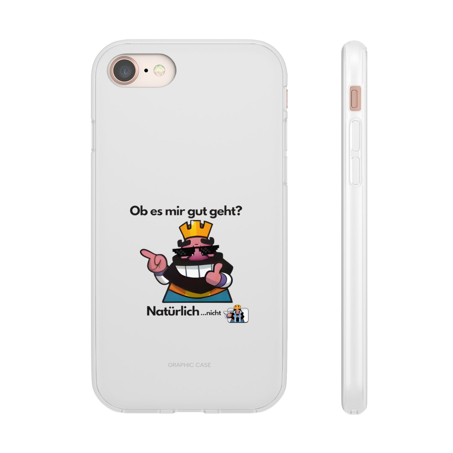 "Ob es mir gut geht? Natürlich... nicht" High Quality Phone Case