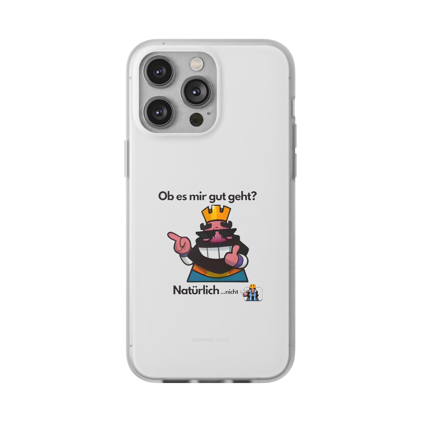 "Ob es mir gut geht? Natürlich... nicht" High Quality Phone Case