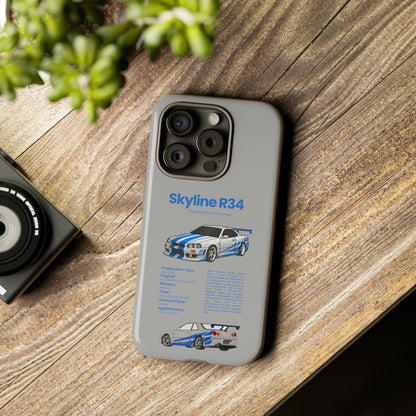 "Skyline R34" Premium Quality Phone Case