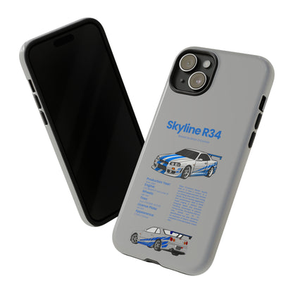 "Skyline R34" Premium Quality Phone Case