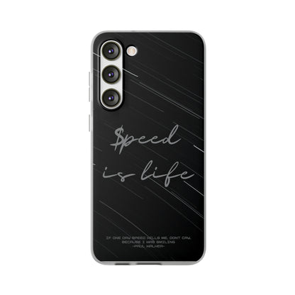 "Speed is life" High Quality Phone Case