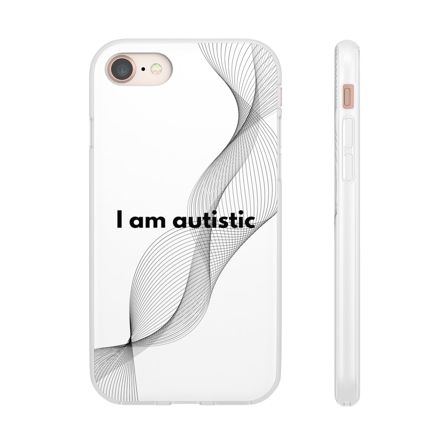 "I am autistic" High Quality Phone Case