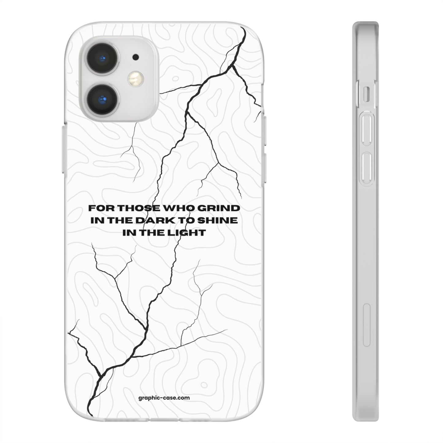 "For those who grind in the dark to shine in the light" High Quality Phone Cases