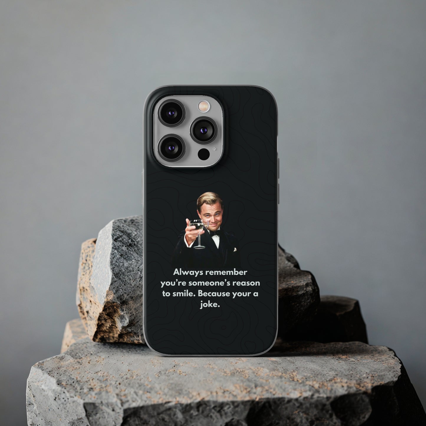 "Always remember you're someone's reason to smile" High Quality Phone Case