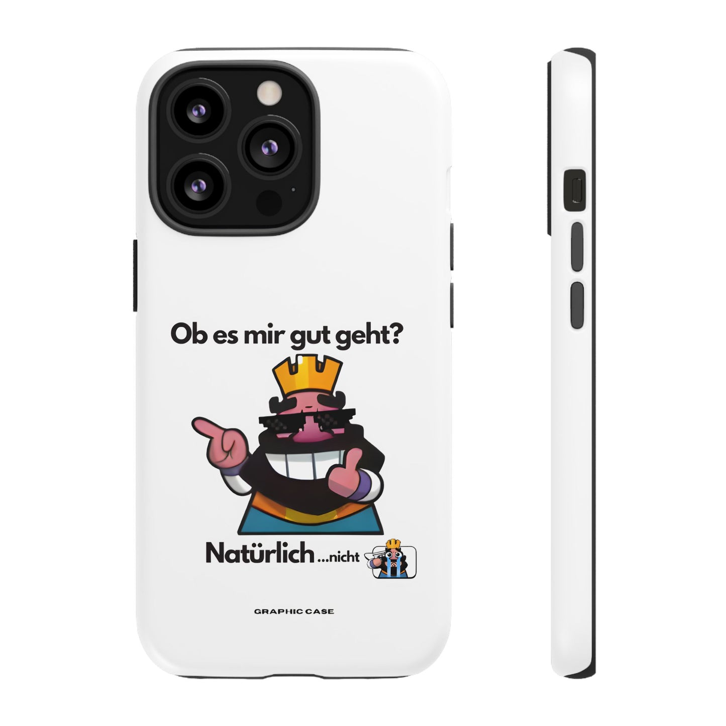 "Ob es mir gut geht?" Premium Quality Phone Case