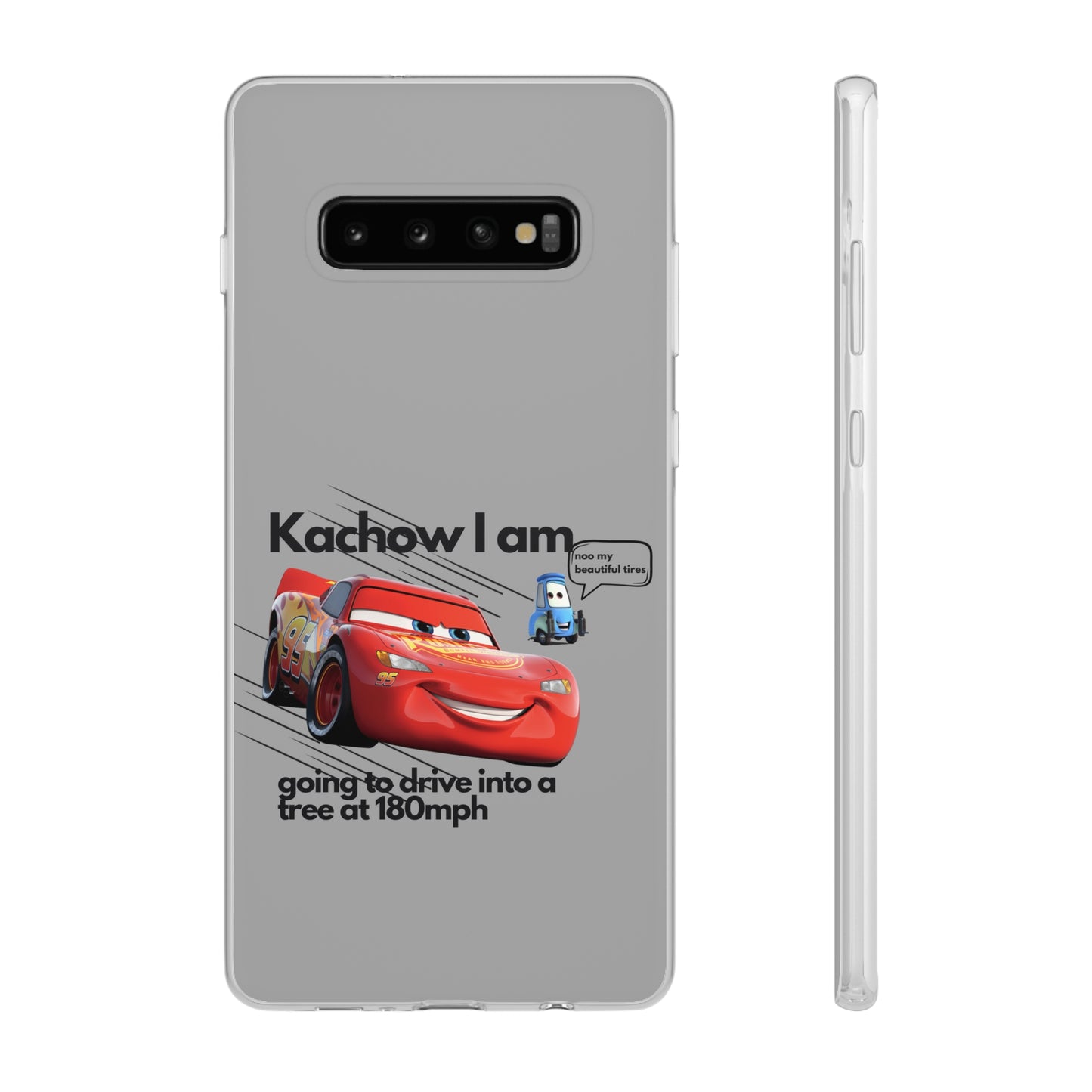 "Kachow into a tree" High Quality Phone Case