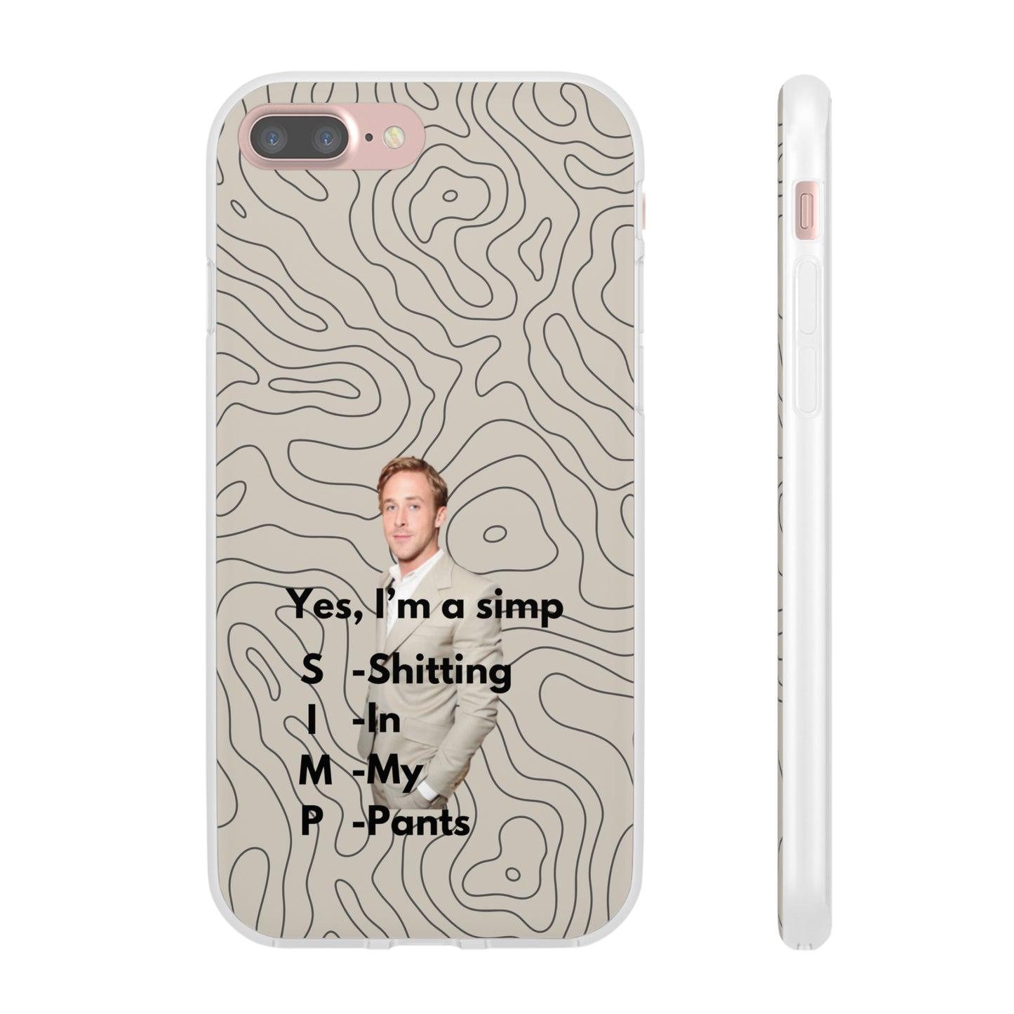 "Yes, I'm a simp" High Quality Phone Case