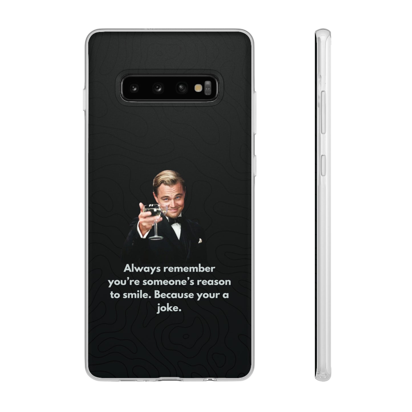 "Always remember you're someone's reason to smile" High Quality Phone Case