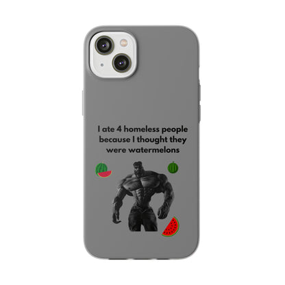 "I ate 4 homeless people" High Quality Phone Cases